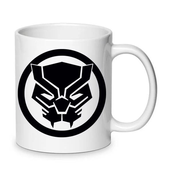 Φωτογραφία προϊόντος: Black panther mug Μαύρος Πάνθηρας κούπα no1 κεραμική 330ml