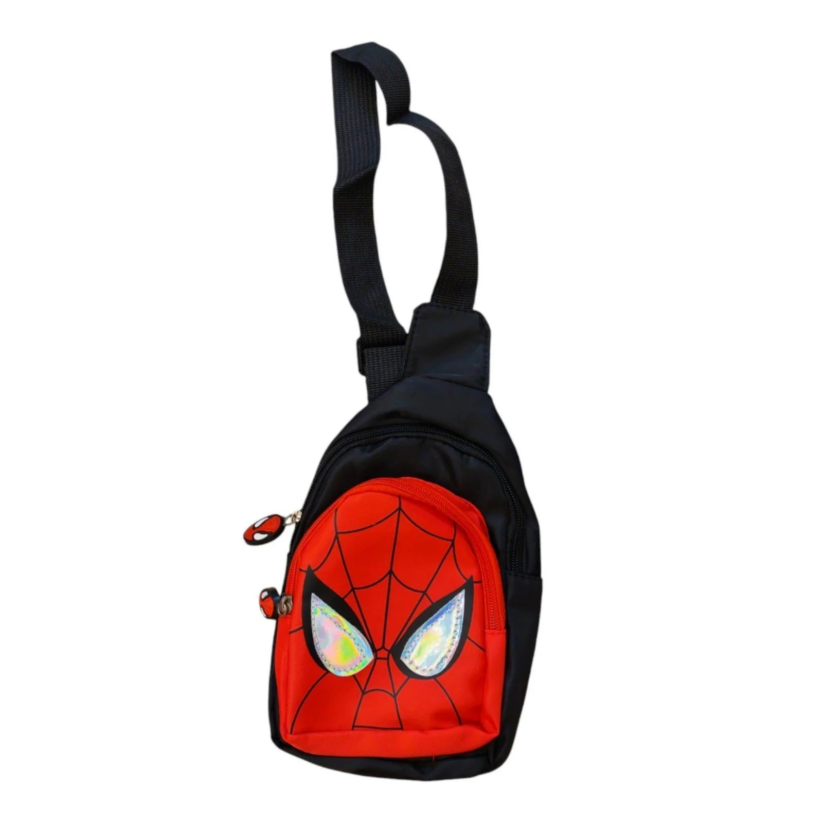 Φωτογραφία προϊόντος: Παιδικό τσαντάκι Spiderman μαύρο 23x15cm με ρυθμιζόμενο λουράκι