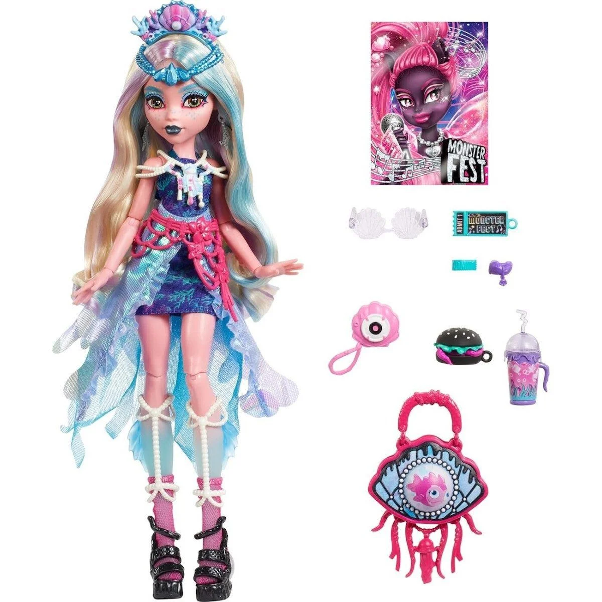 Φωτογραφία προϊόντος: Κούκλα Monster High για 4+ Ετών 25εκ. Fest Lagoona Blue