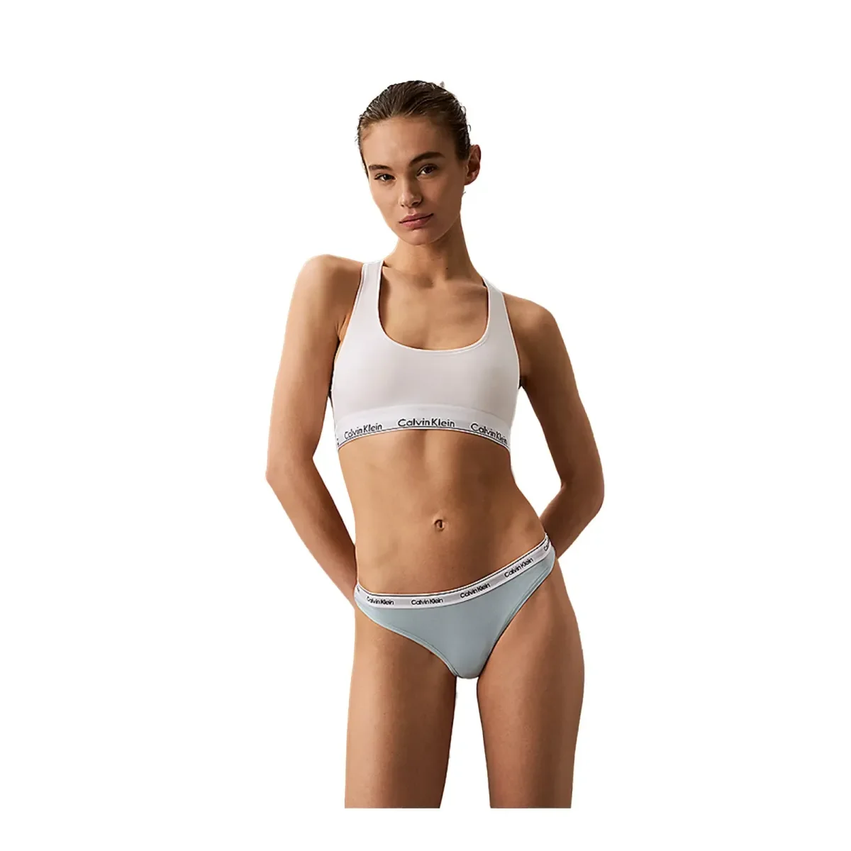 Φωτογραφία προϊόντος: Calvin Klein Γυναικείο String Modern Logo Thong, Χρώμα Sterling Blue