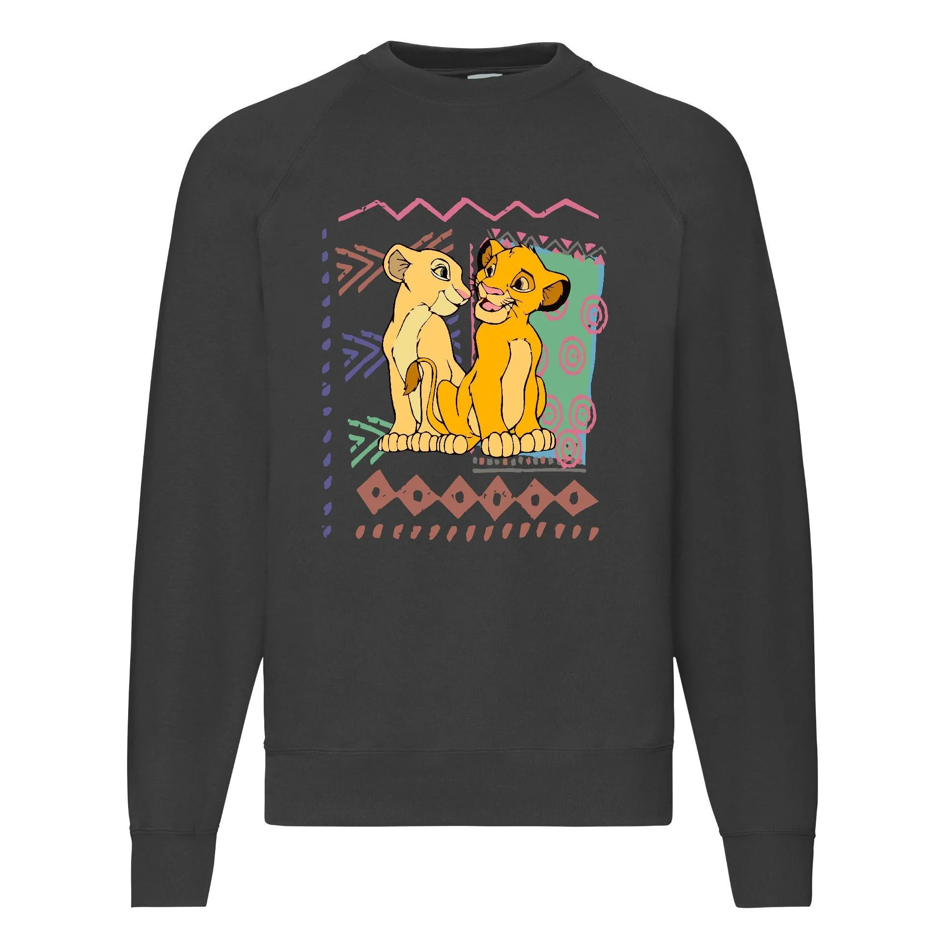 Φωτογραφία προϊόντος: Φούτερ Sweatshirt sweater The lion king Simba Nala retro no1 Original Fruit of the loom 80% βαμβάκι