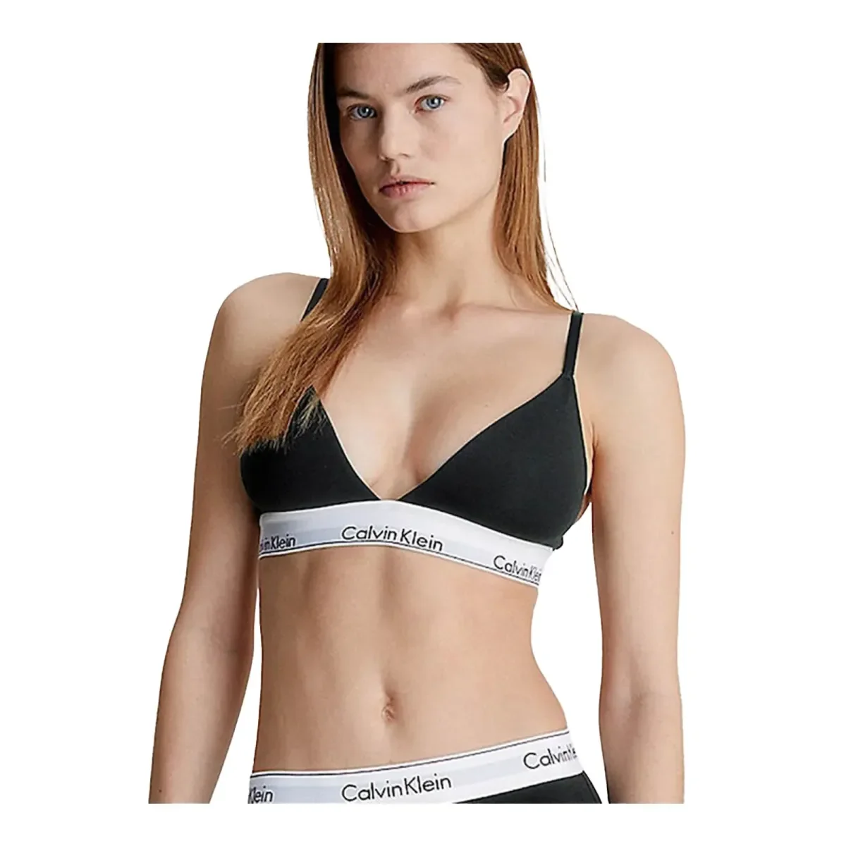 Φωτογραφία προϊόντος: Calvin Klein Γυναικείο Μπουστάκι Lght Lined Triangle Modern Cotton, Χρώμα Μαύρο