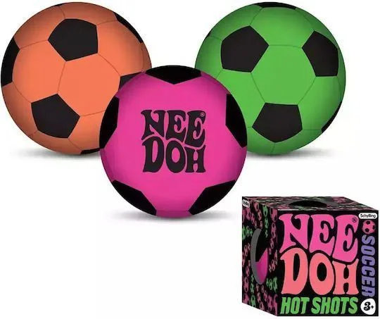 Φωτογραφία προϊόντος: Nee Doh Μπάλα Hot Shot Football 3 Χρώματα - 1 τμχ
