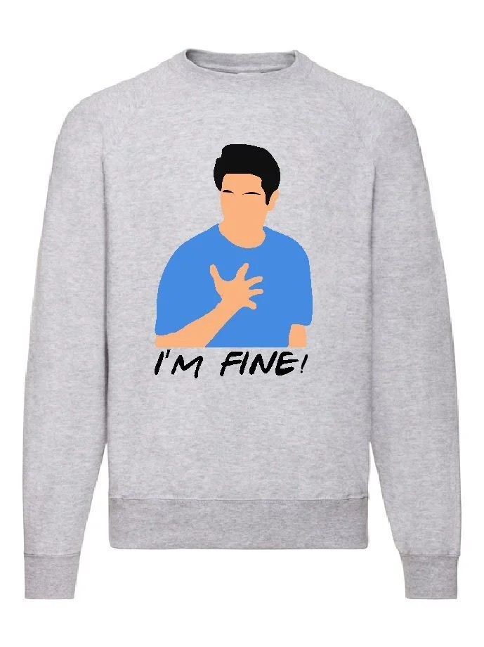 Φωτογραφία προϊόντος: Φούτερ Sweatshirt Friends Tv Ross no21 Original Fruit of the loom 80% βαμβάκι τα φιλαράκια