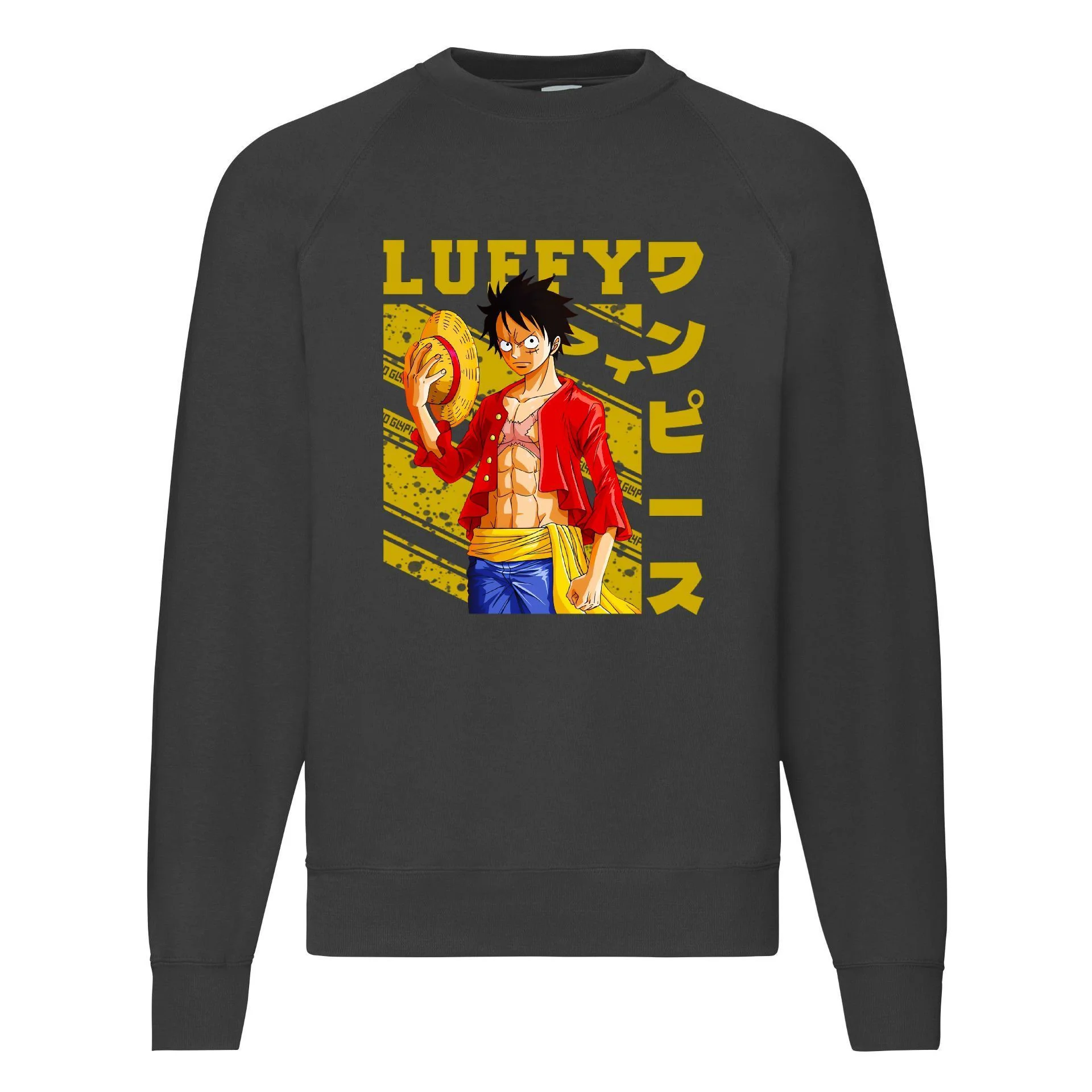 Φωτογραφία προϊόντος: Φούτερ Sweatshirt sweater Monkey D. Luffy no1 Original Fruit of the loom 80% βαμβάκι