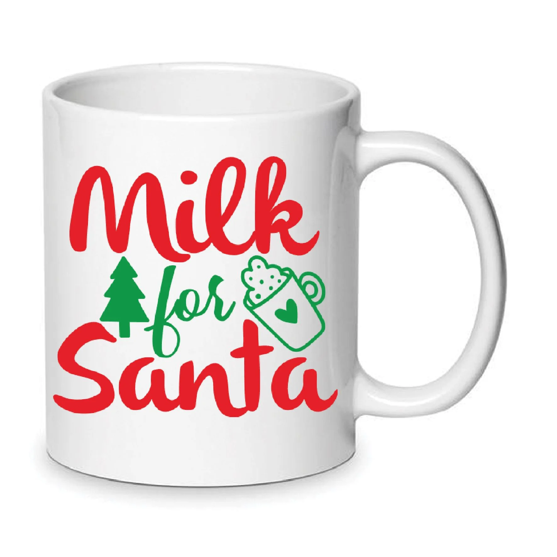 Φωτογραφία προϊόντος: Milk for Santa Christmas mug Χριστουγεννιάτικη κούπα no123 κεραμική 330ml