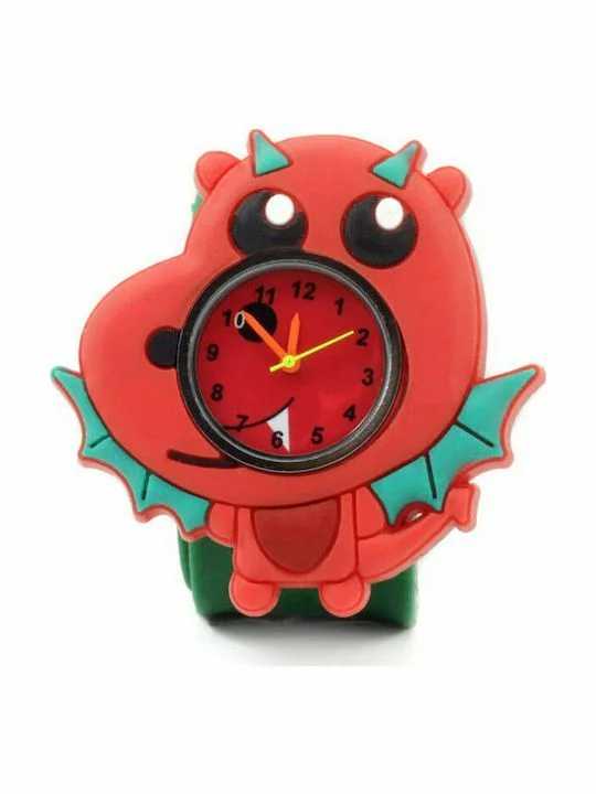 Φωτογραφία προϊόντος: Wacky Watches Παιδικό Ρολόι με Λουράκι Σιλικόνης Slap Δράκος