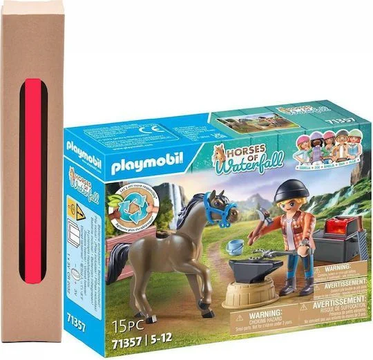 Φωτογραφία προϊόντος: Playmobil Horses Of Waterfall Ο Πεταλωτής Ben Με Το Άλογο Achilles για 4-10 ετών και δώρο λαμπάδα