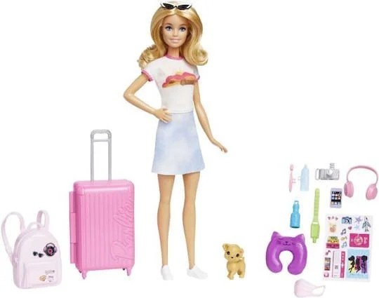 Φωτογραφία προϊόντος: Barbie Έτοιμη για Ταξίδι Κούκλα για 3+ Ετών