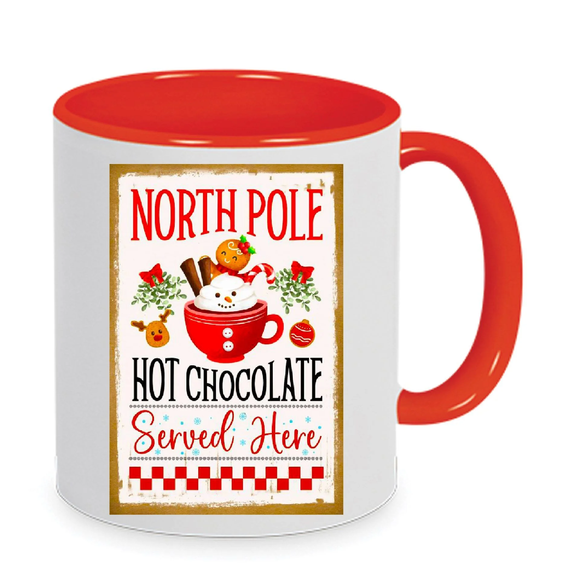 Φωτογραφία προϊόντος: North Pole Hot Chocolate Christmas mug Χριστουγεννιάτικη κούπα no114 κεραμική