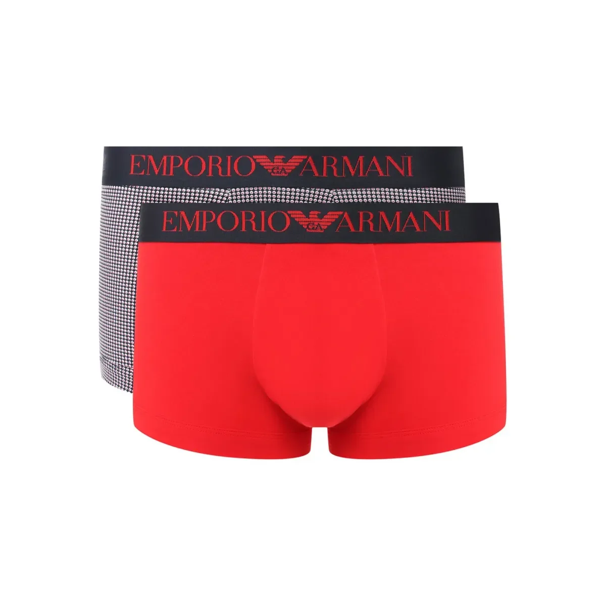 Φωτογραφία προϊόντος: Emporio Armani Ανδρικό Boxer Cerhi - Διπλό Πακέτο, Χρώμα CERCHI MAR-BCO/ROSSO