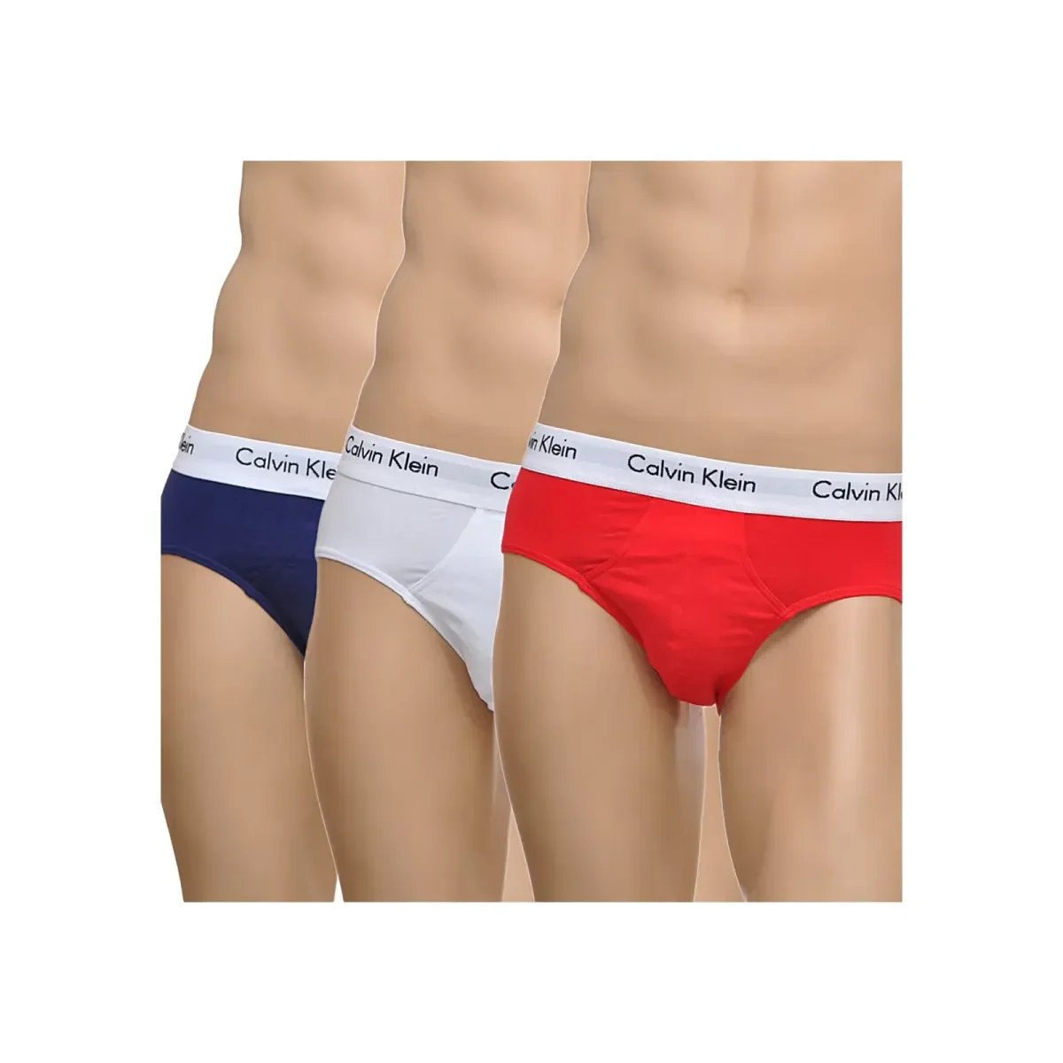 Φωτογραφία προϊόντος: Calvin Klein Ανδρικό Σλιπ RWB -Τριπλό Πακέτο, Χρώμα Κόκκινο Ginger/Pyro Μπλε/Λευκό