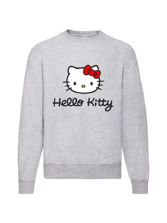 Φωτογραφία προϊόντος: Φούτερ Sweatshirt Sweater Hello Kitty cat no1 Original Fruit of the loom 80% βαμβάκι