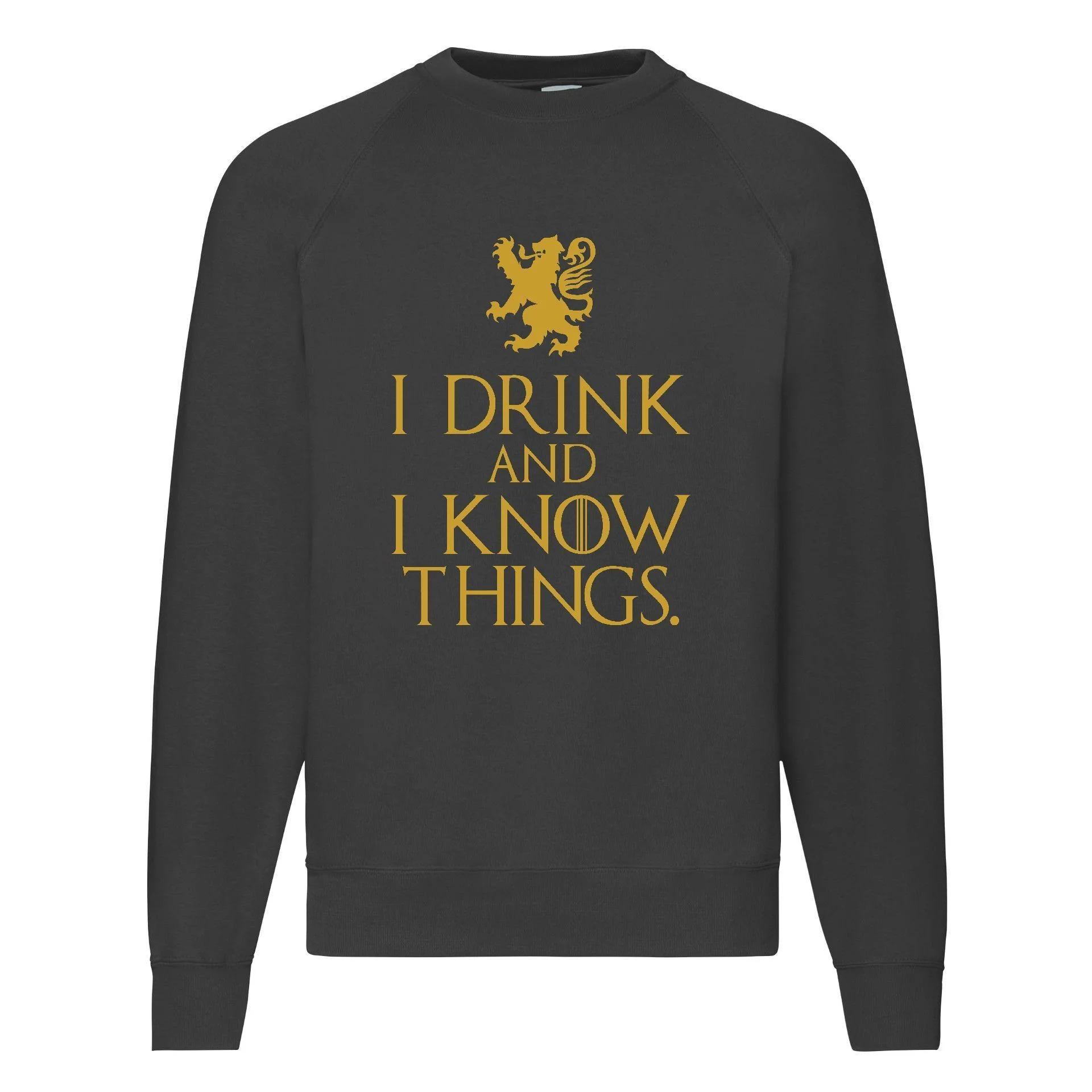 Φωτογραφία προϊόντος: Φούτερ Sweatshirt Game of Thrones I drink and i know things Fruit of the loom 80% βαμβάκι