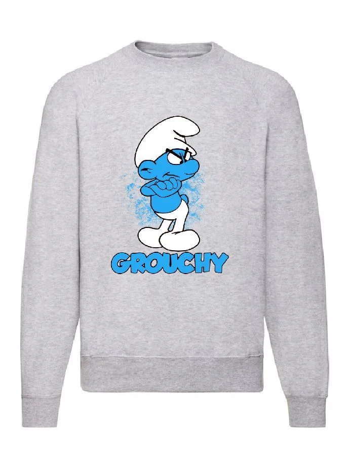 Φωτογραφία προϊόντος: Φούτερ Sweatshirt Τα στρουμφάκια Ο κύριος γκρινιάρης no1 Fruit of the loom 80% βαμβάκι Grounchy