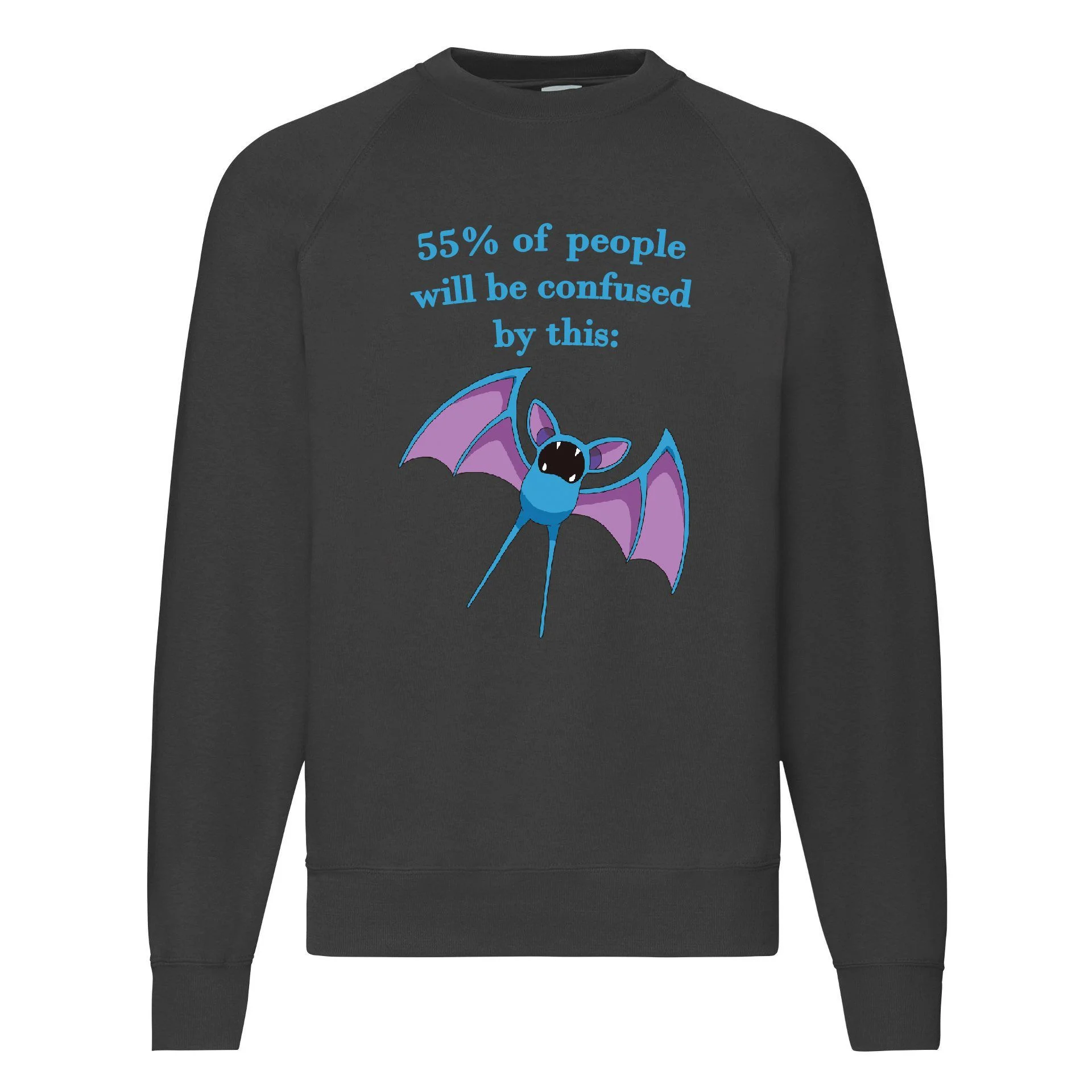 Φωτογραφία προϊόντος: Φούτερ Sweatshirt sweater Pokemon Golbat Zubat no26 Original Fruit of the loom 80% βαμβάκι