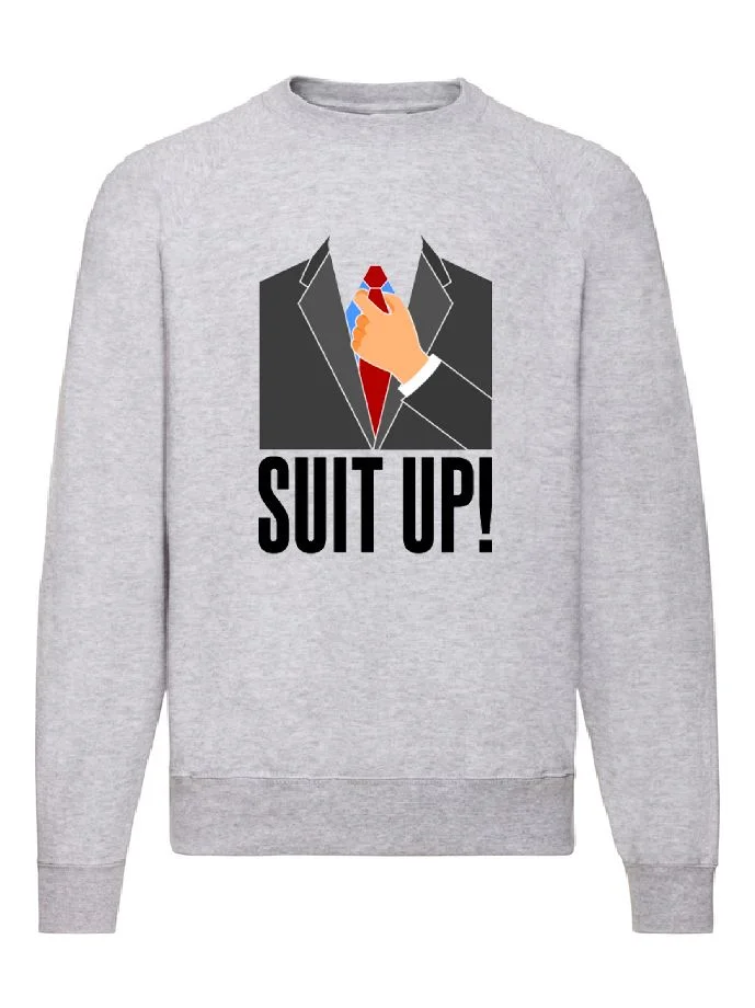 Φωτογραφία προϊόντος: Φούτερ Sweatshirt Sweater How i met your mother no21 Original Fruit of the loom 80% βαμβάκι Suit up!