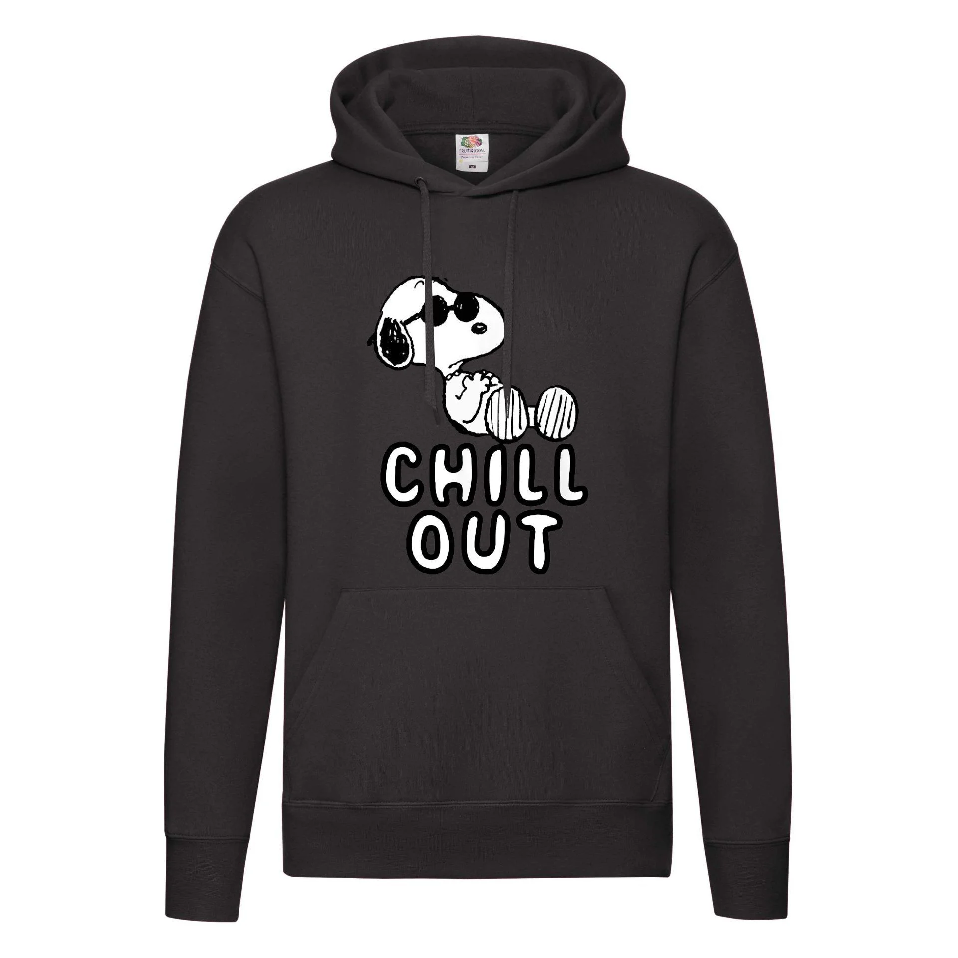 Φωτογραφία προϊόντος: Φούτερ με κουκούλα Snoopy Chill out no3 Original Fruit of the loom 70% βαμβάκι
