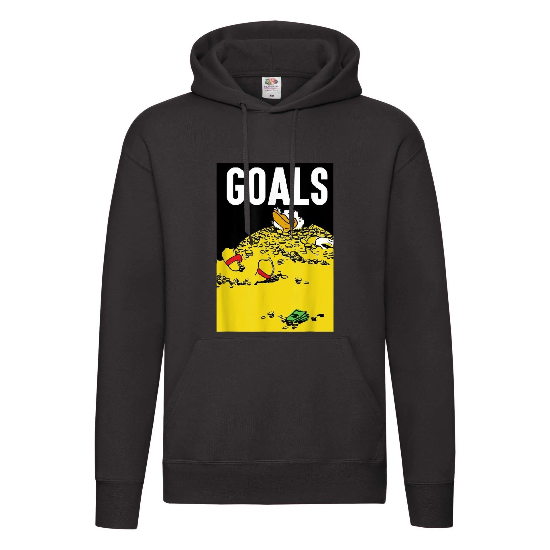 Φωτογραφία προϊόντος: Φούτερ Sweatshirt sweater Scrooge Mc Duck Fruit of the loom 80% βαμβάκι Money goals χιουμοριστική