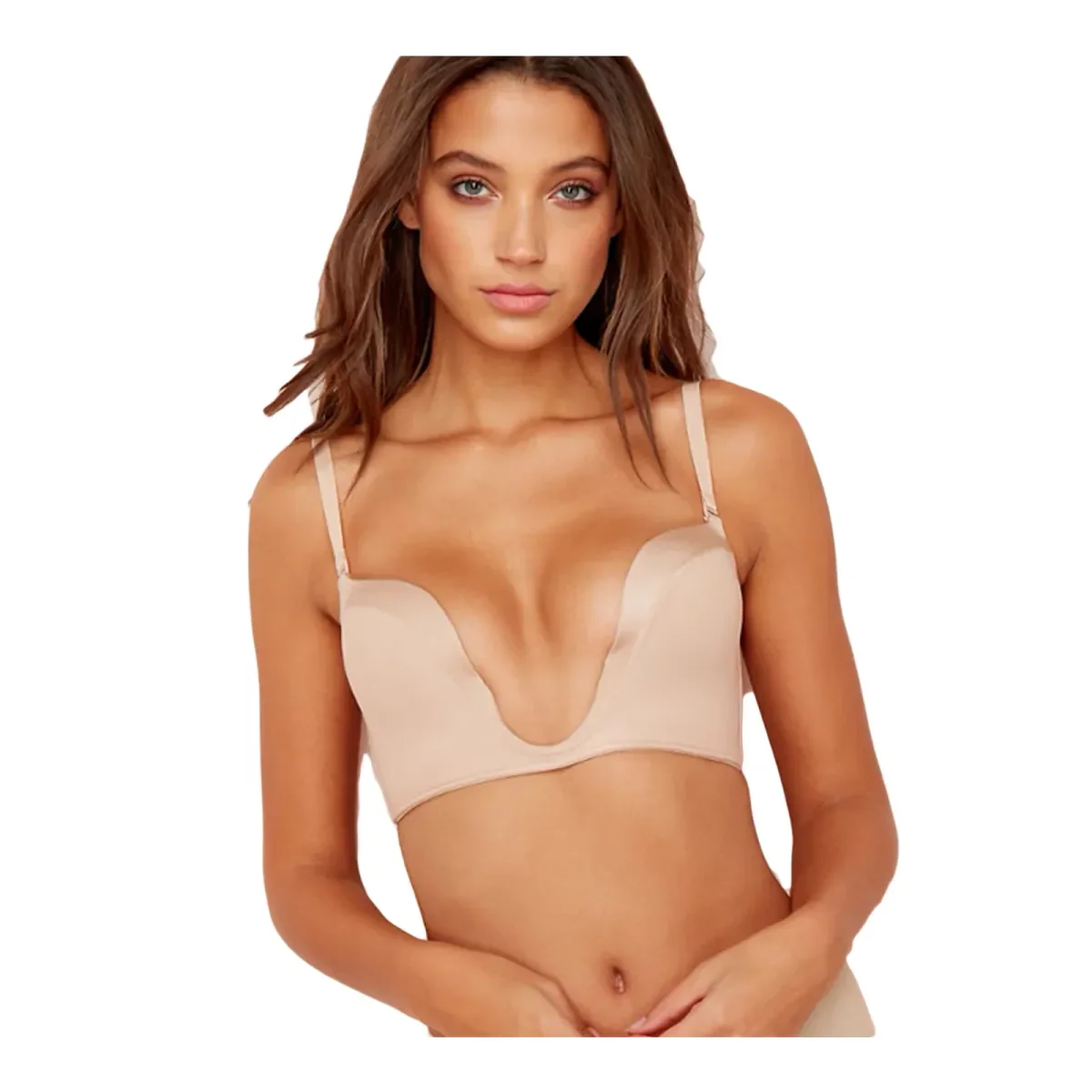 Φωτογραφία προϊόντος: Wonderbra Γυναικείο Σουτιέν Βαθύ Ντεκολτέ Ultimate Plunge Bra, Χρώμα Μπεζ