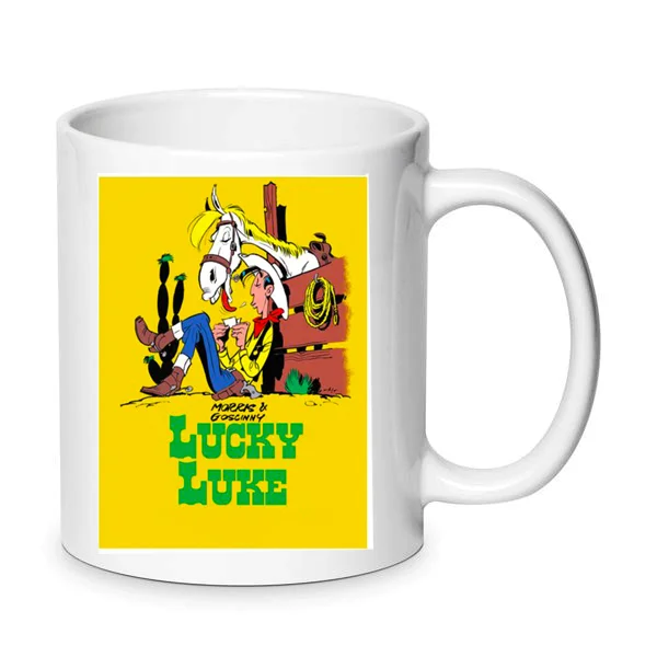 Φωτογραφία προϊόντος: Lucky Luke mug Λούκι λουκ κούπα no7 κεραμική 330ml