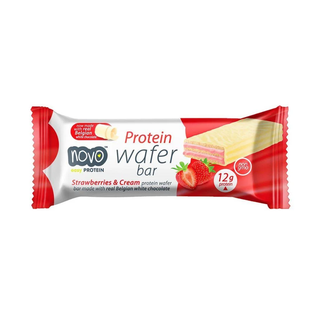 Φωτογραφία προϊόντος: Novo Protein Wafer Bar Strawberries & Cream 40gr (ΠΡΟΣΟΧΗ! Λιώνει!)