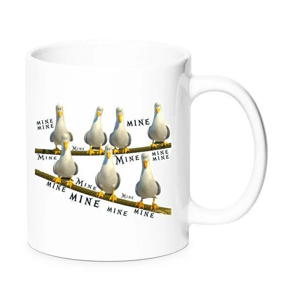 Φωτογραφία προϊόντος: Finding Nemo Seagulls Mine mine mug Ψάχνοντας τον Νέμο Γλάροι Κούπα No8 330ml Κεραμική