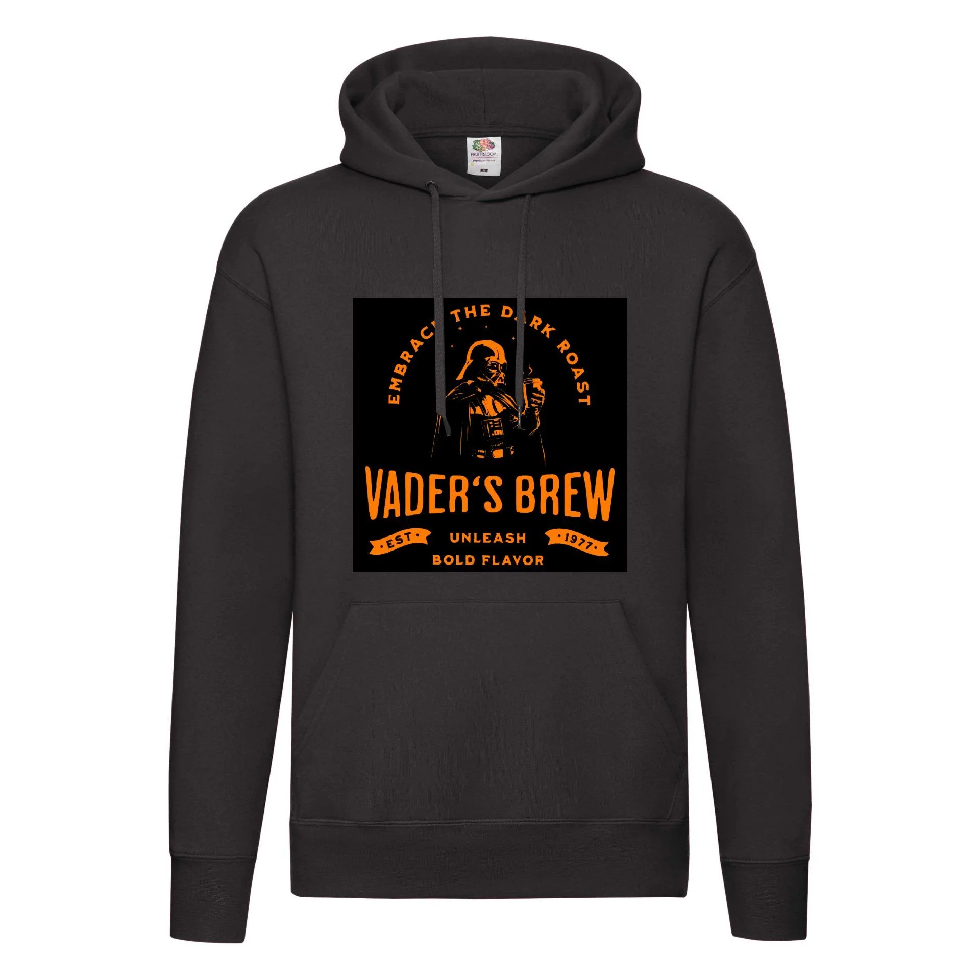 Φωτογραφία προϊόντος: Φούτερ με κουκούλα Star Wars vader s brew Fruit of the loom 70% βαμβάκι embrace the dark roast