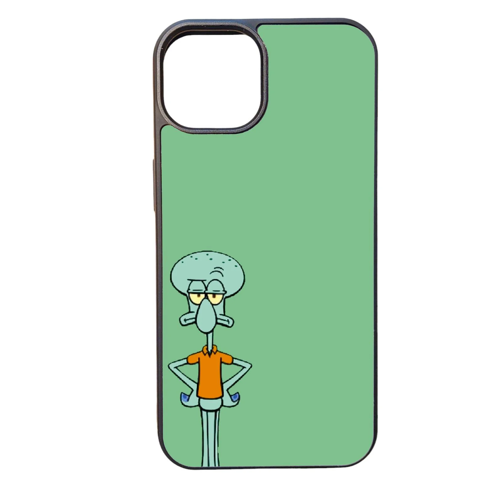 Φωτογραφία προϊόντος: Θήκη κινητού υψηλής αντοχής Iphone 13 Back Cover μαύρης σιλικόνης Spongebob no1