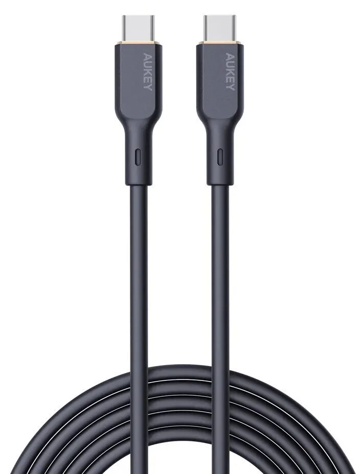 Φωτογραφία προϊόντος: Aukey CB-SCC102 USB 2.0 Cable USB-C male - USB-C 100W Μαύρο 1.8m