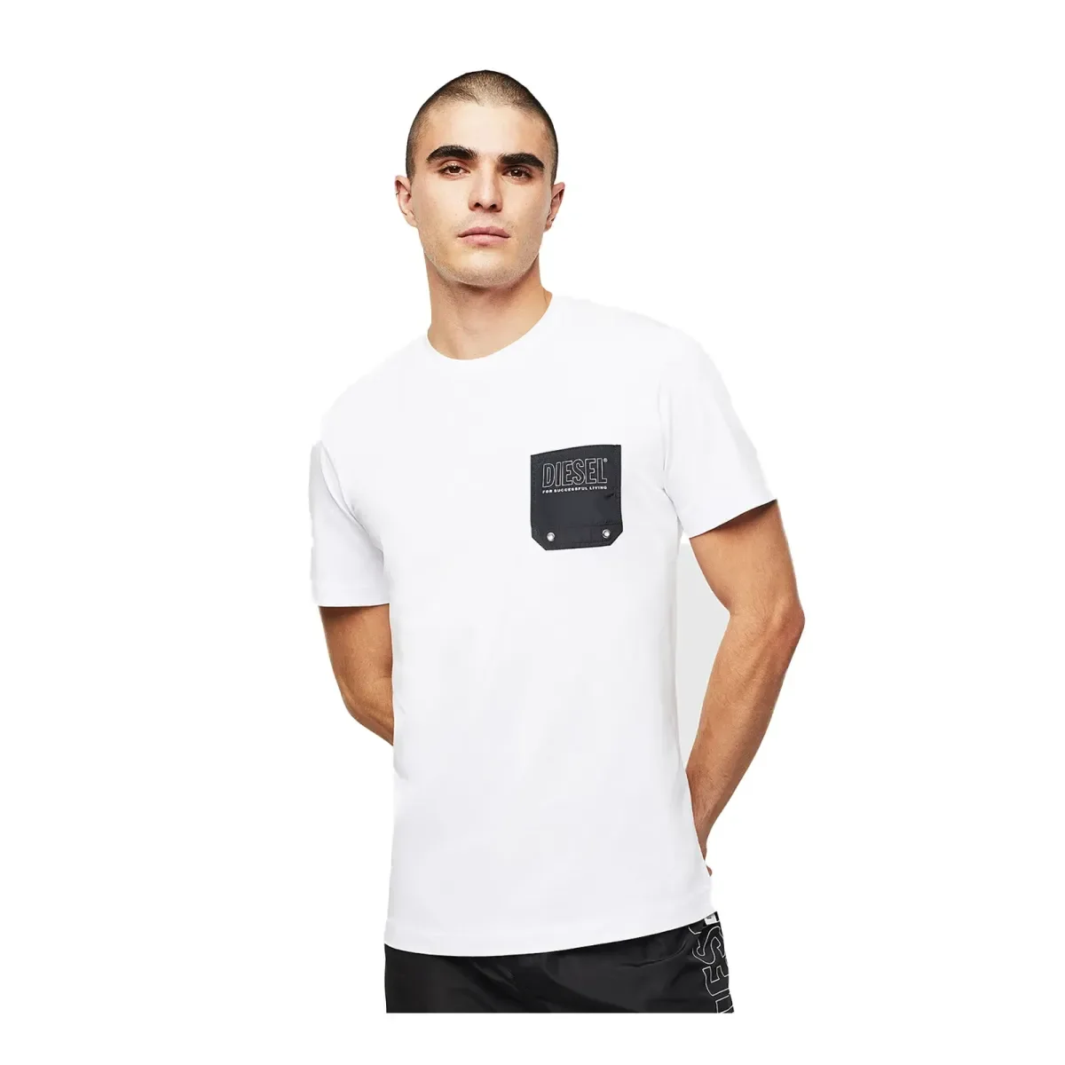 Φωτογραφία προϊόντος: Diesel Ανδρικό Μπλουζάκι Diego Contrast Pocket, Χρώμα Λευκό