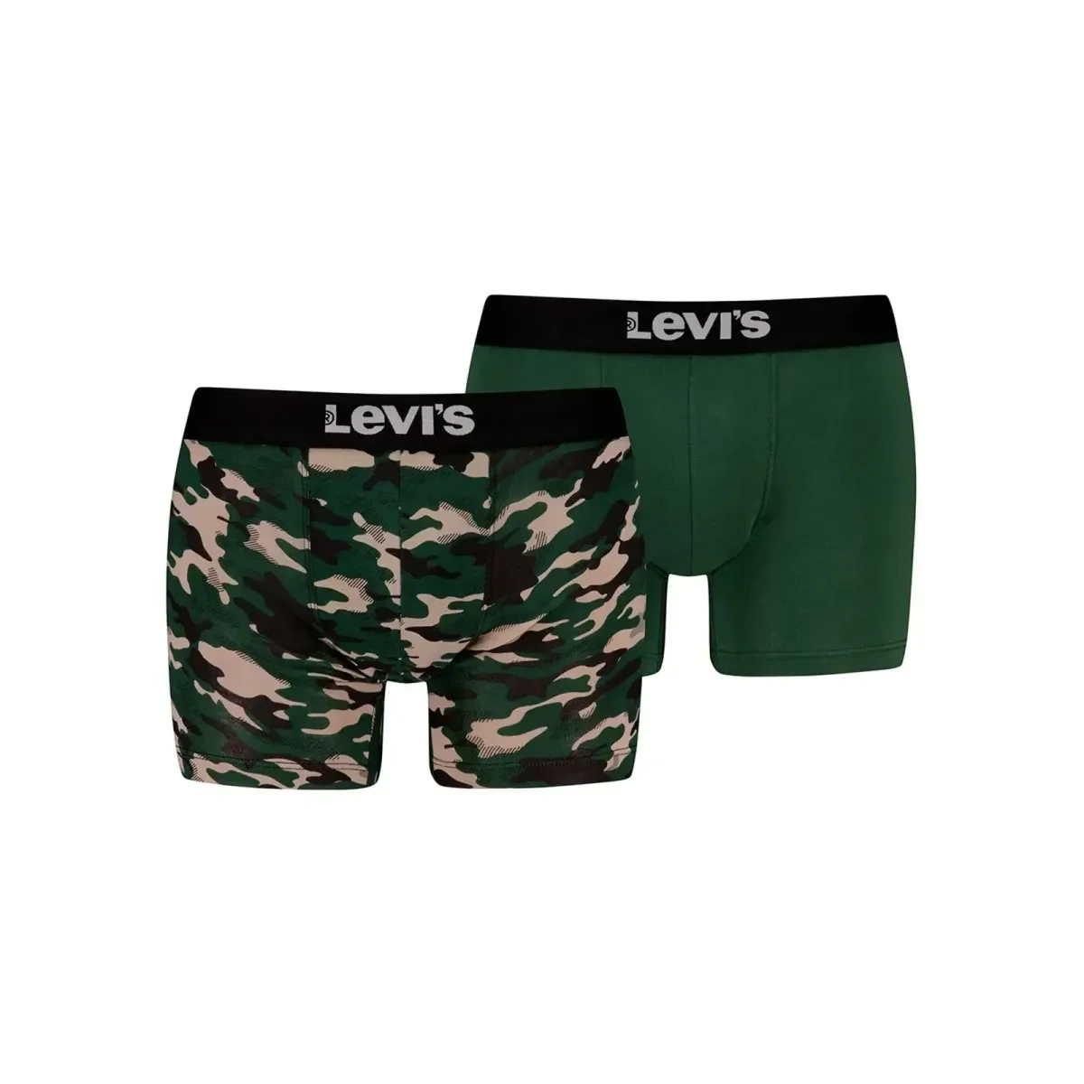 Φωτογραφία προϊόντος: Levi's Ανδρικό Boxer Logo Camo Aop - Διπλό Πακέτο, Χρώμα Black Green Combo