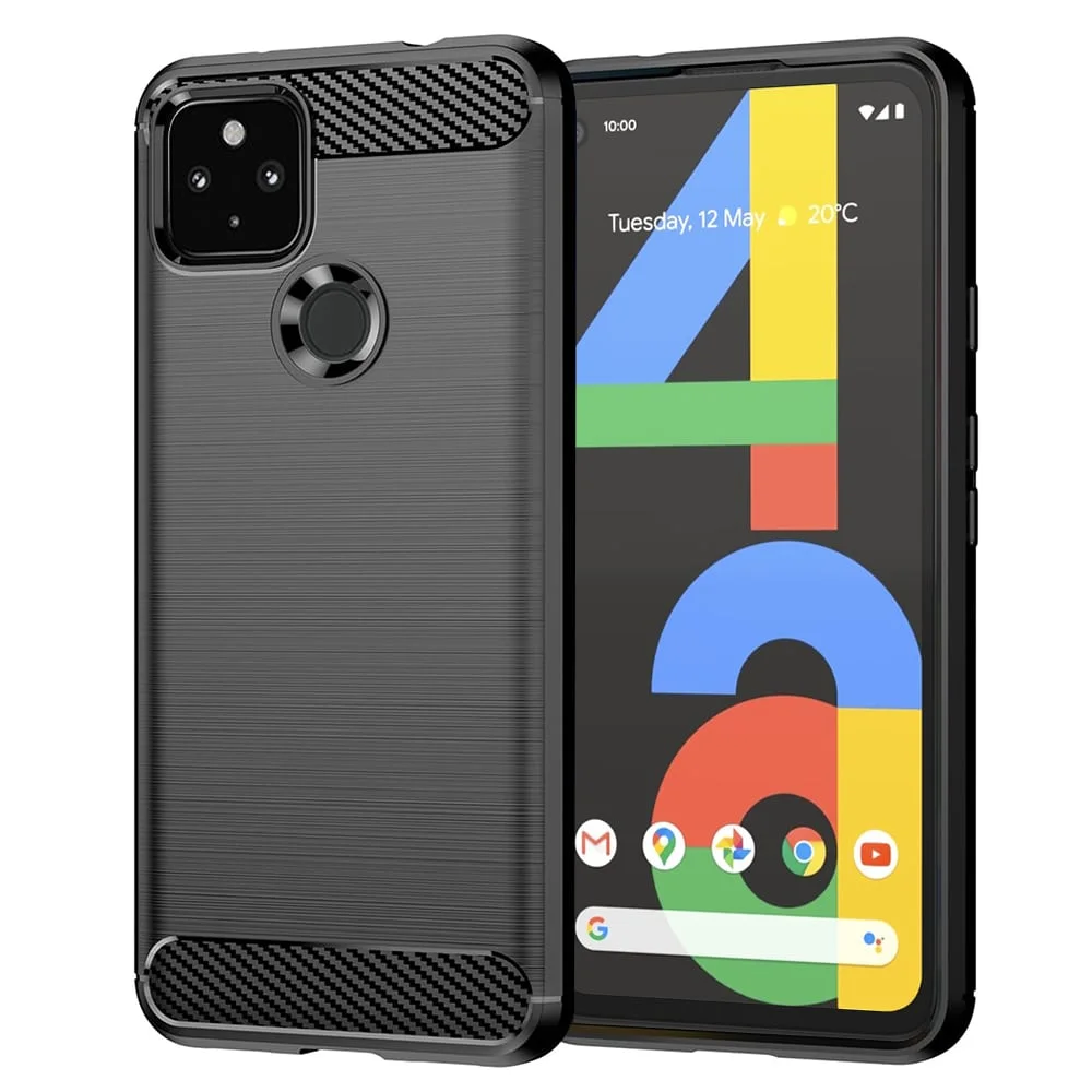 Φωτογραφία προϊόντος: Techsuit Carbon Silicone - θήκη για Google Pixel 4a 5G - Μαύρο