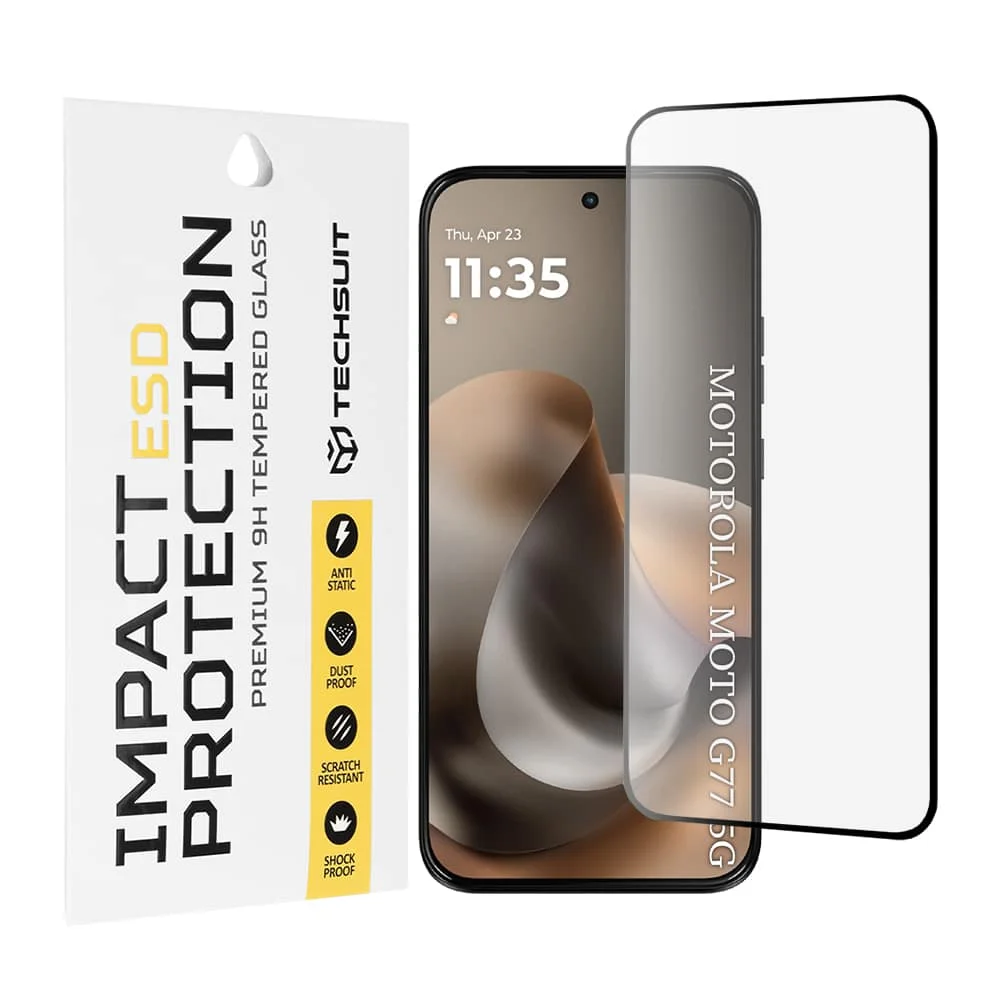 Φωτογραφία προϊόντος: Techsuit - Γυαλί ESD - Motorola Moto G77 / G67 - Μαύρο