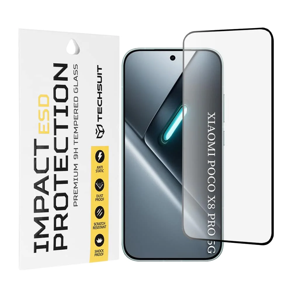 Φωτογραφία προϊόντος: Techsuit - Γυαλί ESD - Xiaomi Poco X8 Pro - Μαύρο