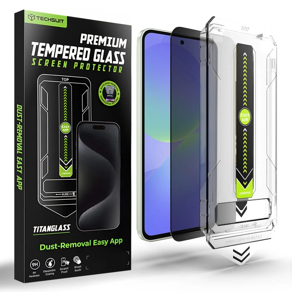 Φωτογραφία προϊόντος: Techsuit - [Συμβατό με ξεκλείδωμα με δακτυλικό αποτύπωμα] TitanGlass CrystalHD - Samsung Galaxy A36 5G / A37 5G - Απόρρητο
