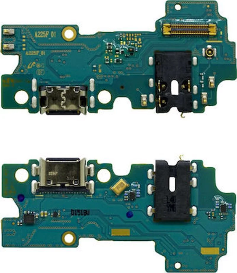 Φωτογραφία προϊόντος: OEM Samsung Πλακέτα με Θύρα Φόρτισης & Μικρόφωνο & Επαφή Ακουστικών (Galaxy A22 4G)