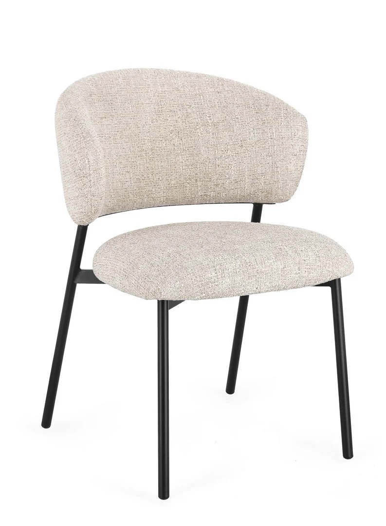 Φωτογραφία προϊόντος: Πολυθρόνα "Prisca" Black/Sand 57x62cm (Bizzotto) (BZ-0733600)