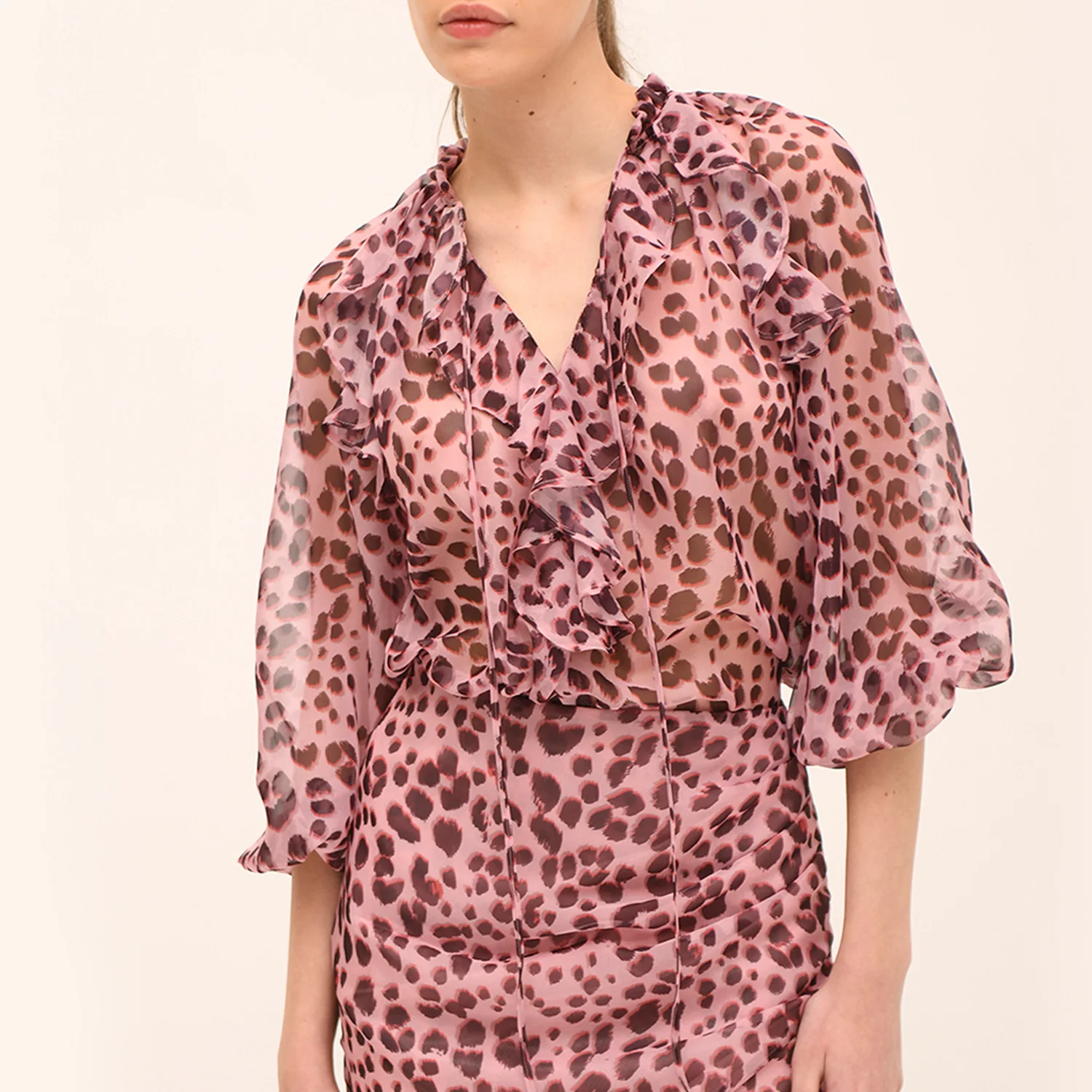 Φωτογραφία προϊόντος: Twenty-29 Animal Print Shirt 9808 Pink Animal Print