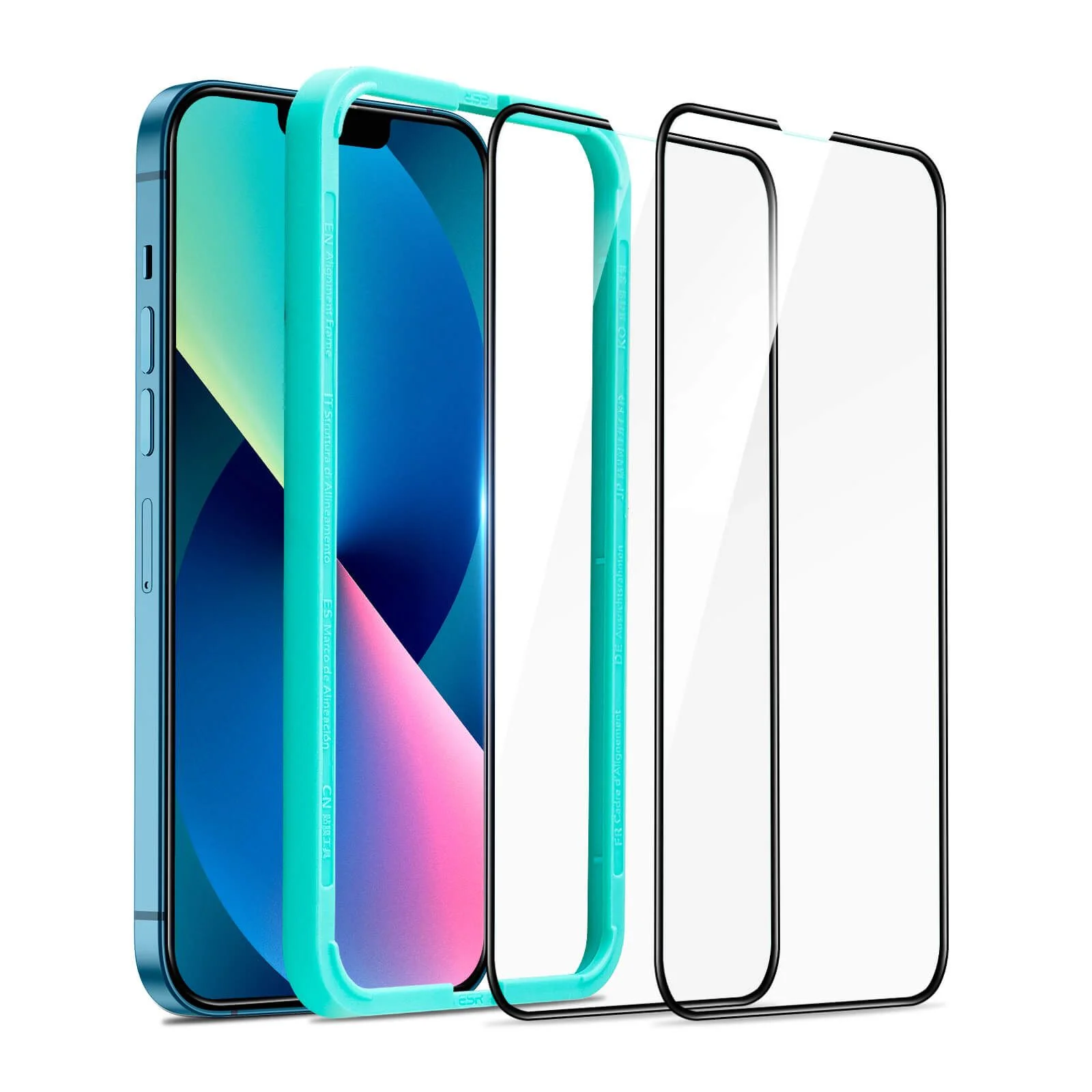 Φωτογραφία προϊόντος: ESR Armorite+#x2122; Ultra-Tough Tempered Glass iPhone 13 mini (2-Pack With Easy Installation Frame)