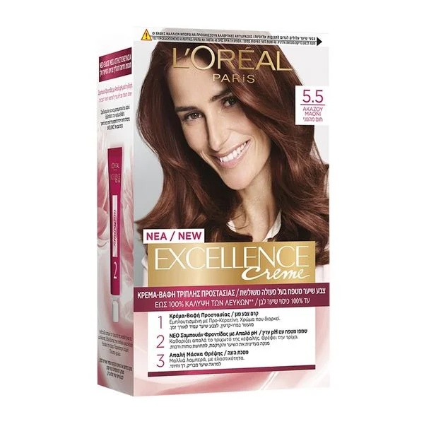 Φωτογραφία προϊόντος: L'Oreal Βαφή Μαλλιών Excellence 48ml | Απόχρωση No 5.5