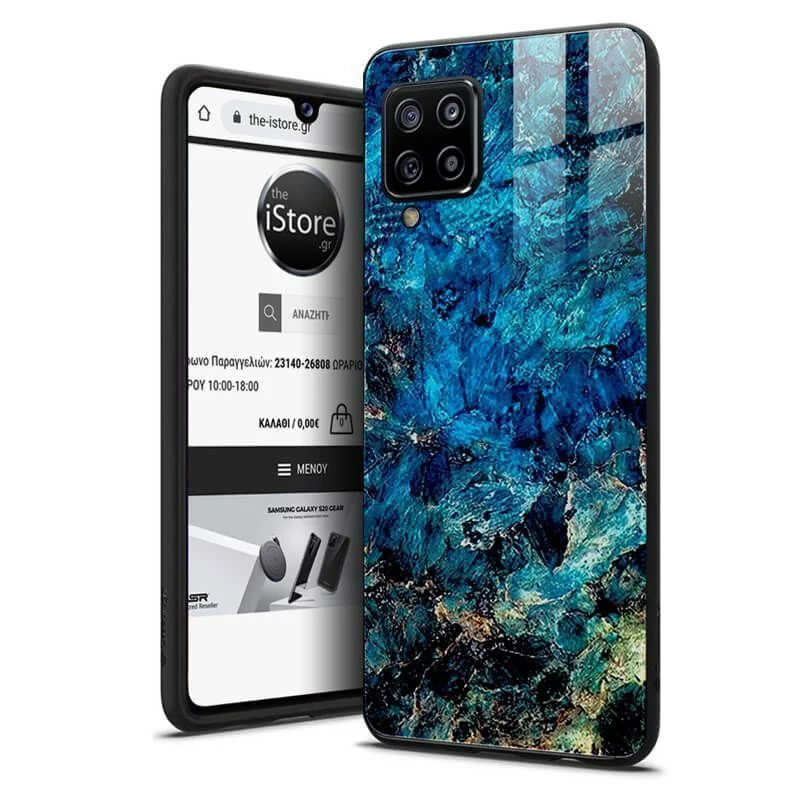 Φωτογραφία προϊόντος: Glossy Marble Emerald Case Samsung Galaxy A22 4G