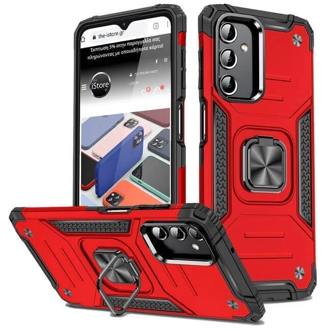 Φωτογραφία προϊόντος: Θήκη Armor Ringstand Red Samsung Galaxy A14 4G/5G