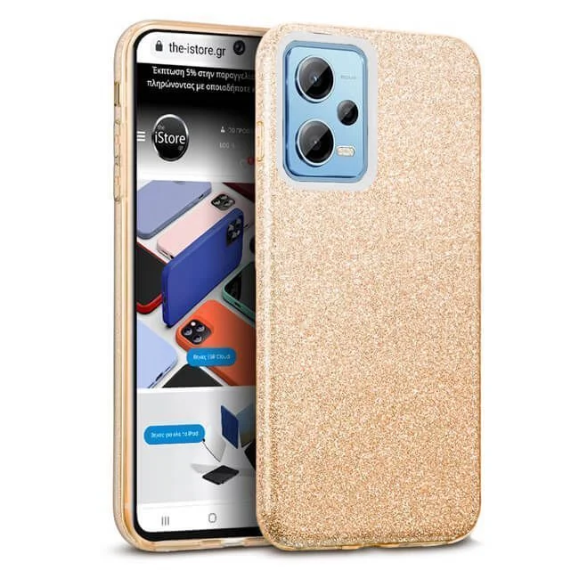 Φωτογραφία προϊόντος: Θήκη Hybrid Strass Gold Xiaomi Redmi Note 12 4G