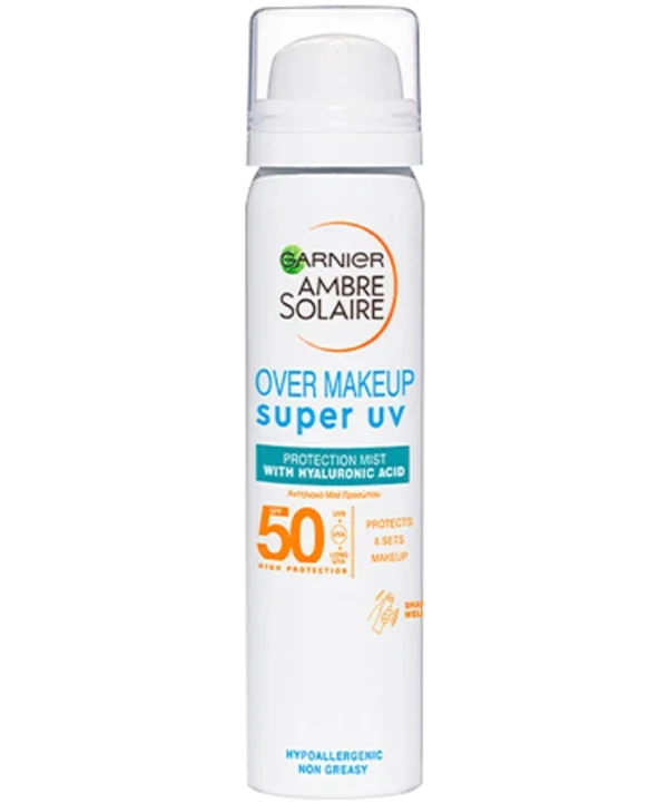 Φωτογραφία προϊόντος: Garnier Ambre Solaire Sensitive Advanced Super UV Αντηλιακό Mist Προσώπου SPF50 με Ενυδατική Δράση 75ml