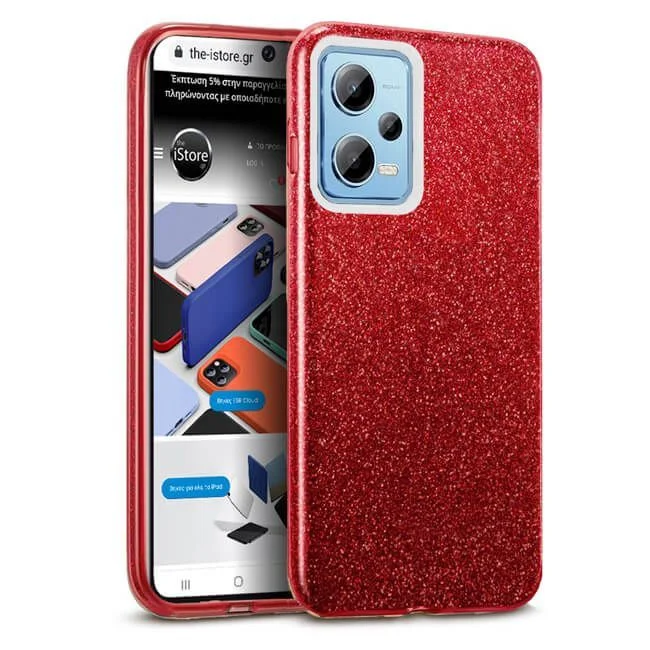 Φωτογραφία προϊόντος: Θήκη Hybrid Strass Red Poco X5 5G