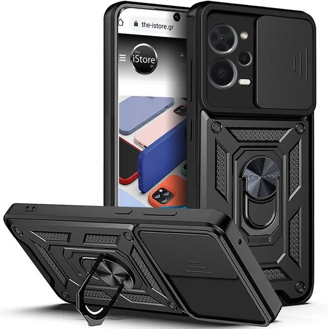 Φωτογραφία προϊόντος: Combo Kickstand Slide Camera Case Black Xiaomi Poco X5 Pro 5G