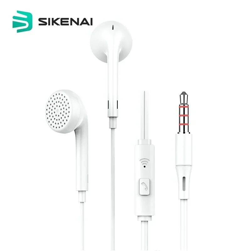 Φωτογραφία προϊόντος: Sikenai Earphone Stereo 3,5mm Jack White (M2)