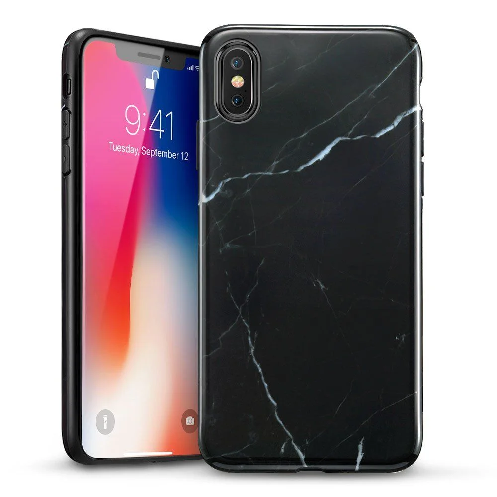 Φωτογραφία προϊόντος: ESR iPhone X/Xs Soft Marble Black (4894240054697)