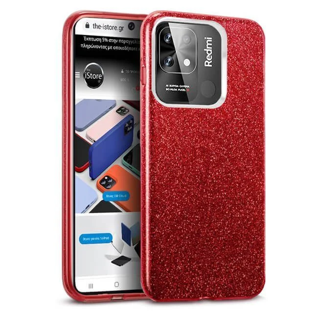 Φωτογραφία προϊόντος: Hybrid Strass Red Case Xiaomi Redmi 10C / Poco C40